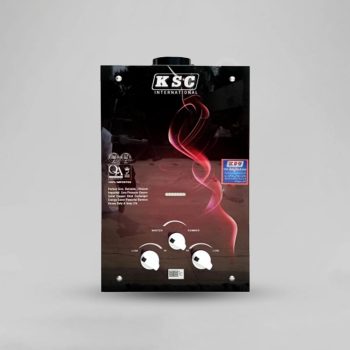 Instant Gas Water Heater (Glass Type) - Black